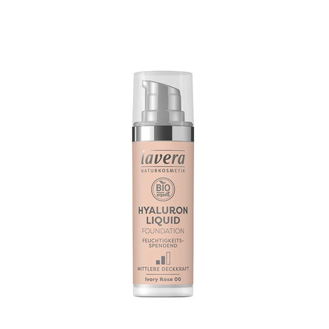 Comprar online MAQUILLAJE FLUIDO HYALURON 00 IVORY ROSE 30ml de LAVERA. Imagen 1