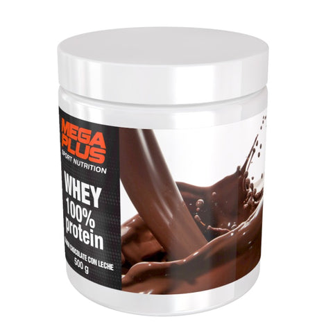 Comprar online WHEY 100% PROT 500g CHOC/LECHE de MEGA PLUS. Imagen 1