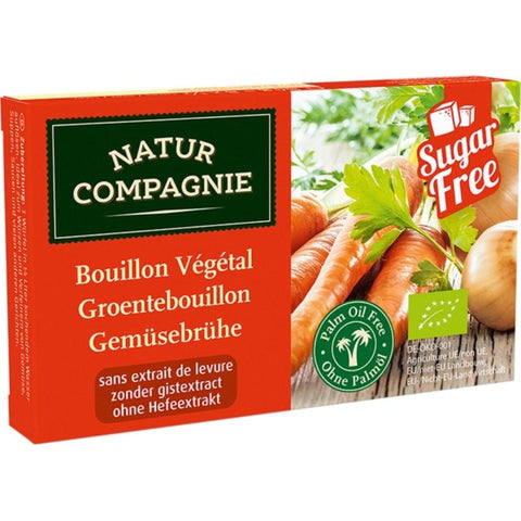 Comprar online CALDO VEGETAL SI LEVDURA EN PASTILLAS BIO 88 gr de NATUR COMPAGNIE. Imagen 1
