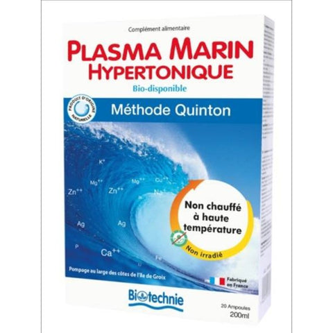 Comprar online PLASMA MARINO HIPERTONICO 20 ampollas de BIOTECHNIE. Imagen 1