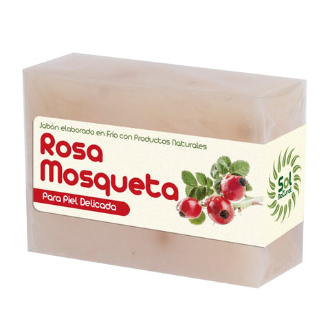 Comprar online JABON NATURAL DE ROSAßMOSQUETA 100 g de SOLNATURAL. Imagen 1