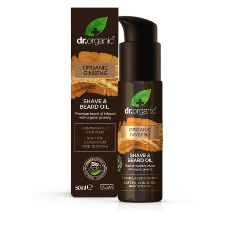 Comprar online ACEITE DE BARBA Y AFEITADO DE GINSENG 50 ml de DR ORGANIC. Imagen 1