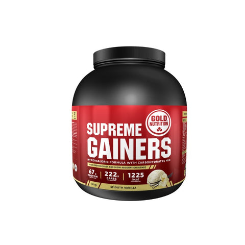 Comprar online SUPREME GAINERS VAINILLA 3 KG de GOLD NUTRION. Imagen 1