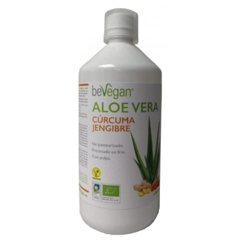 Comprar online ALOE VERA CON CURCUMA Y JENGIBRE 1L de BEVEGAN. Imagen 1
