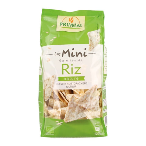 Comprar online TRIANGULOS ARROZ MINI RIZ PRIMEAL 120G de PRIMEAL. Imagen 1