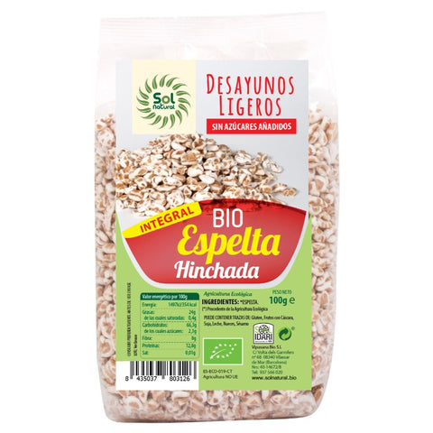 Comprar online ESPELTA INTEGRAL HINCHADA BIO 100 g de SOLNATURAL. Imagen 1