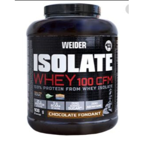 Comprar online ISOLATE WHEY 100 CFM CHOCO 908 g de WEIDER. Imagen 1