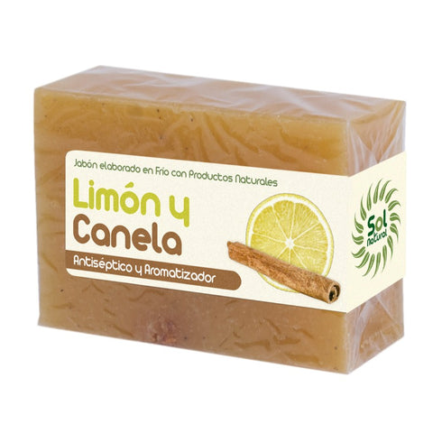 Comprar online JABON DE LIMON Y CANELA 100 g de SOLNATURAL. Imagen 1