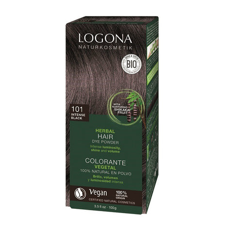 Comprar online COLORANTE VEGETAL 101 NEGRO INTENSO 2 x 50gr de LOGONA. Imagen 1