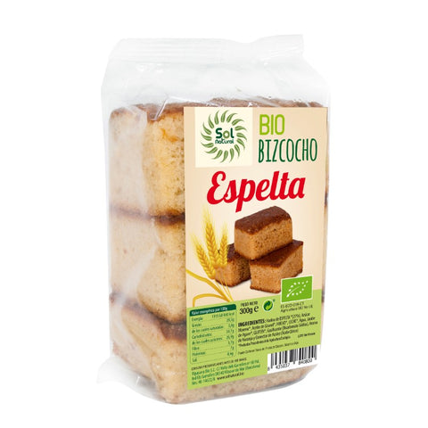 Comprar online BIZCOCHO DE ESPELTA BIO 300 g de SOLNATURAL. Imagen 1