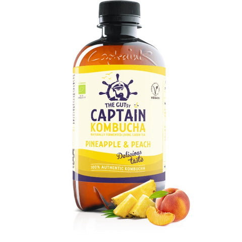 Comprar online KOMBUCHA PINEAPLE PEACH SPLASH 1 litro de CAPTAIN KOMBUCHA. Imagen 1