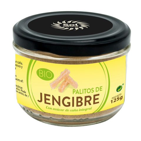 Comprar online PALITOS DE JENGIBRE BIO 125 g de SOLNATURAL. Imagen 1