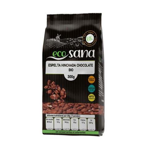 Comprar online ESPELTA HINCHADA CHOCOLATE BIO 300 gr ECOSANA de ECOSANA. Imagen 1