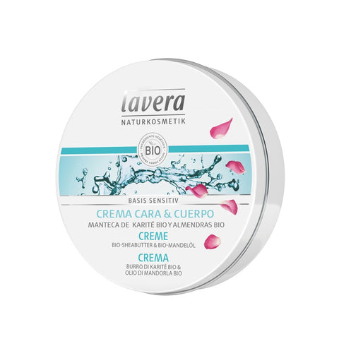 Comprar online CREMA 150 CARA & CUERPO BASIS SENSITIV 150ml de LAVERA. Imagen 1