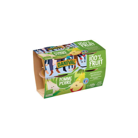 Comprar online PACK 4 PURES DE MANZANA Y PERA 400 gr de DANIVAL. Imagen 1