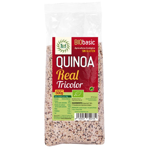 Comprar online QUINOA REAL TRICOLOR SIN GLUTEN BIO 500 g de SOLNATURAL. Imagen 1