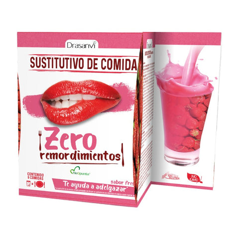 Comprar online BATIDO SUSTITUTIVO FRESA 520 gr ZERO de DRASANVI. Imagen 1