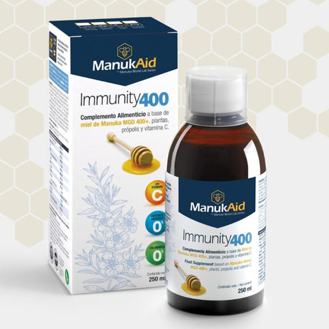 Comprar online MANUKAID IMMUNITY 400+ JARABE 250ML de MANUKA NEW ZEALAND. Imagen 1