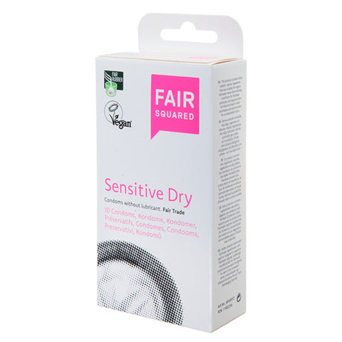 Comprar online PRESERVATIVOS FAIR SQUARED SENSITIVE DRY 10 UDS de FAIR SQUARED. Imagen 1