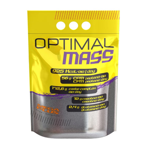 Comprar online BOLSA OPTIMAL MASS CHOCO 3kg de MEGA PLUS. Imagen 1