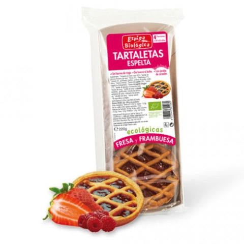 Comprar online TARTALETAS FRESA/FRAMBUE ECO 4Unds de ESPIGA BIOLOGICA. Imagen 1