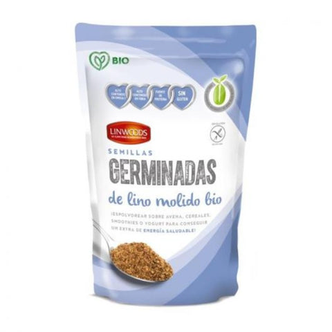 Comprar online SEMILLAS GERMINADAS DE LINO MOLIDO BIO 200 g de LINWOODS. Imagen 1