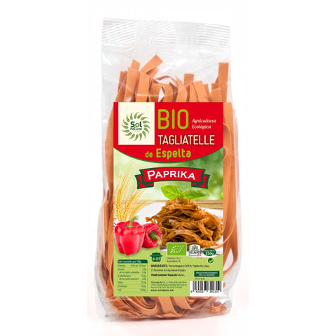 Comprar online TAGLIATELLE DE ESPELTA CON PAPRIKA BIO 250 g de SOLNATURAL. Imagen 1