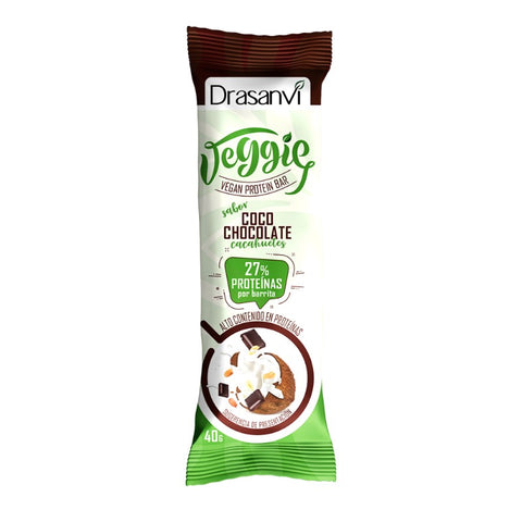 Comprar online VEGGIE BAR CACAHUETE CHOCO COCO 40 gr de DRASANVI. Imagen 1