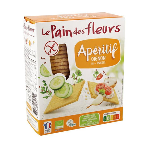 Comprar online CRACKER CEBOLLA APERITIF LE PAIN DES FLEURS 150G de LE PAIN DES FLEURS. Imagen 1