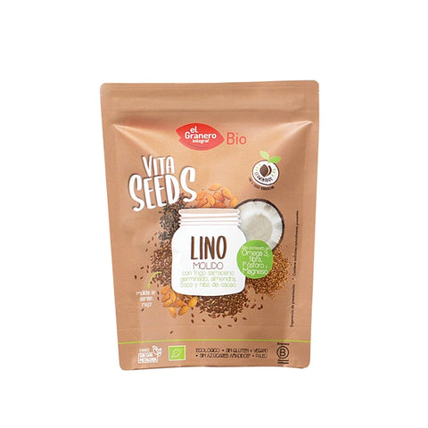 Comprar online VITASEEDS LINO MOLIDO CON TRIGO SARRACENO NIBS DE de EL GRANERO INTEGRAL. Imagen 1