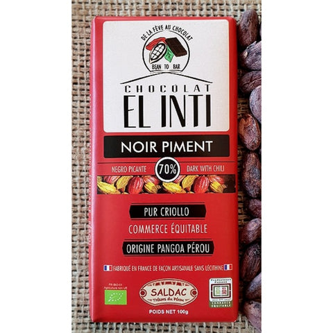 Comprar online CHOCOLATE PICANTE 63% DE 100G de ORO DE LOS ANDES. Imagen 1