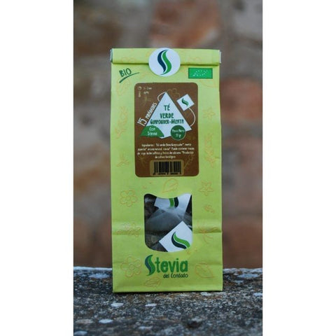 Comprar online TE VERDE GUNPODWER MENTA CON STEVIA BIO de STEVIA DEL CONDADO. Imagen 1