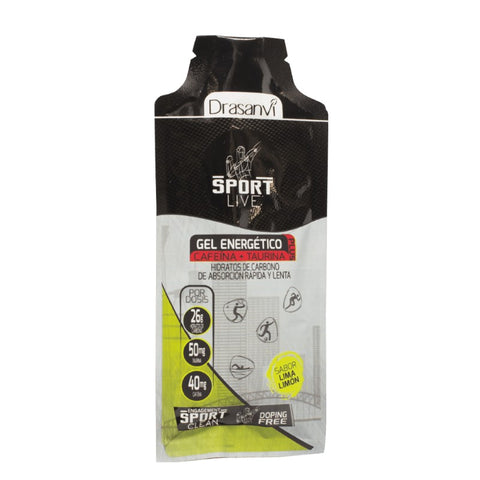 Comprar online GEL ENERGETICO PLUS LIMA LIMON 40 gr SPORT LIVE de DRASANVI. Imagen 1