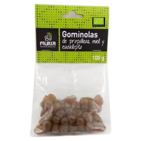 Comprar online PASTILLAS DE GOMA DE PROPOL., MIEL Y EUCALP. 100 G de MURIA BIO. Imagen 1