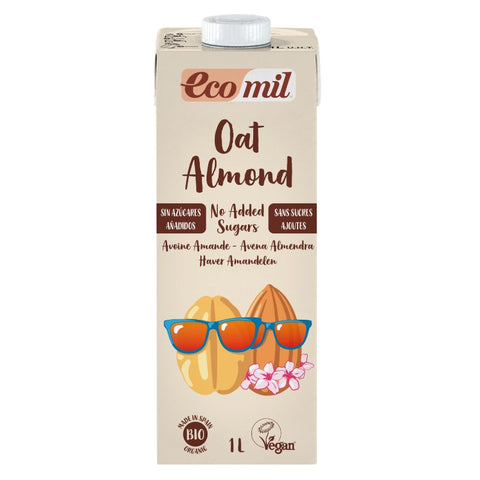 Comprar online ECOMIL OAT-ALMOND NO ADDED SUGARS BIO 1 L de NUTRIOPS. Imagen 1
