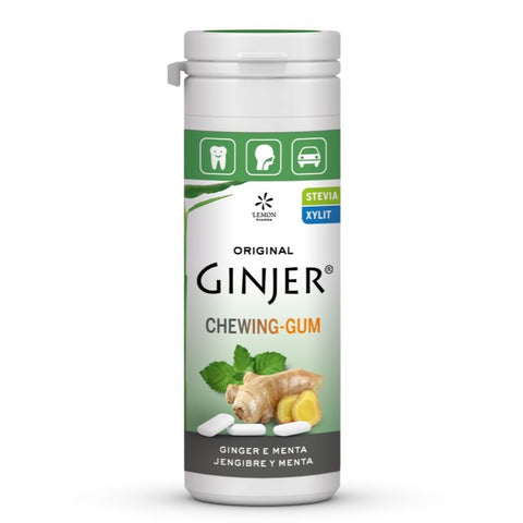 Comprar online GINJER CHICLES MENTA 30g STEVIA de MIRADENT. Imagen 1