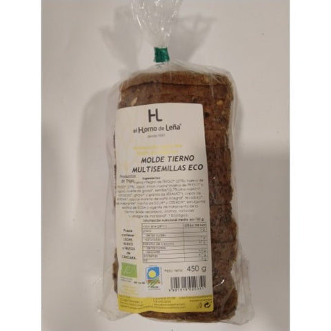 Comprar online MOLDE DE TRIGO MULTISEMILLAS REB  ECO 450 gr de HORNO DE LEÑA. Imagen 1