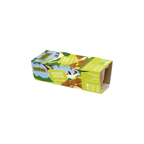 Comprar online POSTRES VEGETALES DE ALMENDRA BIO 200 gr PACK 2 de DANIVAL. Imagen 1