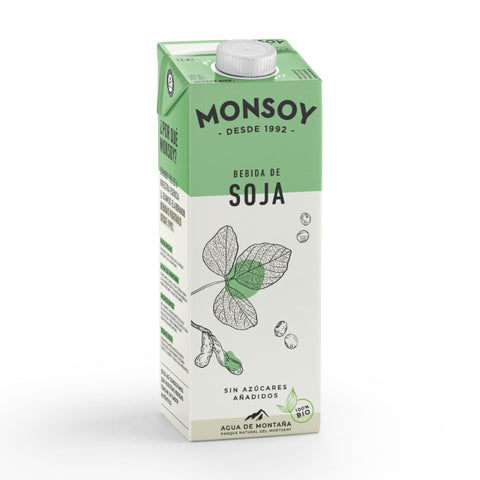 Comprar online BEBIDA DE SOJA NATURAL BIO 1 L de MONSOY. Imagen 1