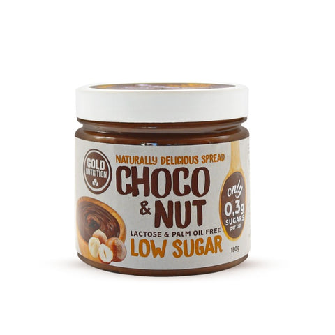 Comprar online CHOCO&NUT LOW SUGAR SPREAD 180 G de GOLD NUTRION. Imagen 1