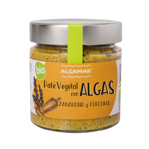 Comprar online PATE VEGETAL CON ALGAS, ZANAHORIA Y CURCUMA 180G de ALGAMAR. Imagen 1