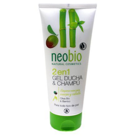 Comprar online GEL DUCHA & CHAMPU 2 EN 1 BAMBU & OLIVA BIO 200 ml de NEOBIO. Imagen 1