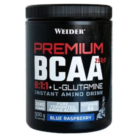 Comprar online PREMIUM BCAA 8:1:1 + L-GLUTAMINA BLUE RASPBERRY 50 de WEIDER. Imagen 1