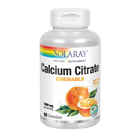 Comprar online CALCIUM CITRATE 1000 mg 60 Comp masticables NARANJ de SOLARAY. Imagen 1