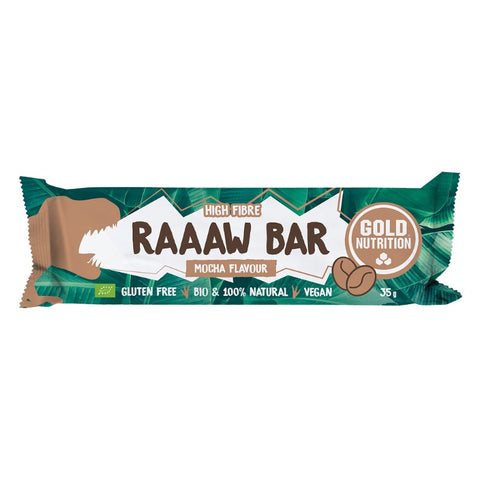 Comprar online RAAAW BAR CAF’/MOCA 35g 15 UN de GOLD NUTRION. Imagen 1