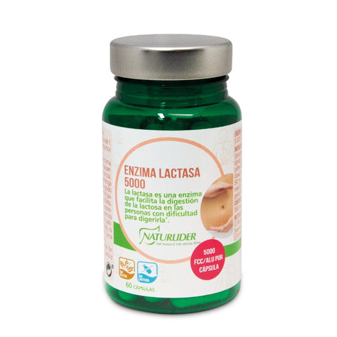 Comprar online ENZIMA LACTASA 5000 FCC 60 Cap de NATURLIDER. Imagen 1