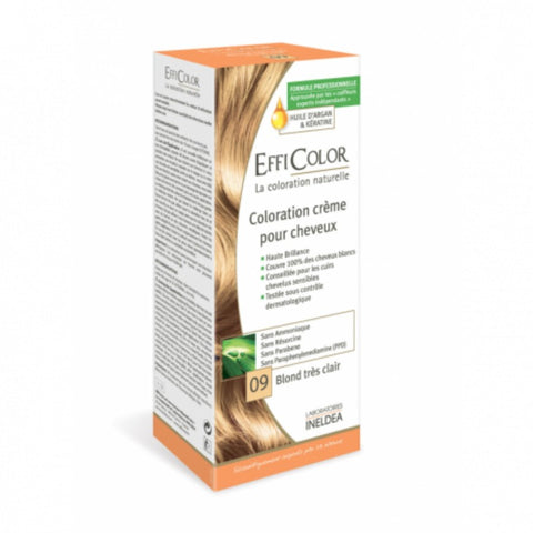 Comprar online EFFICOLOR CREMA COLORANTE RUBIO CLARO METALICO N‡9 de INELDEA. Imagen 1