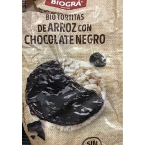Comprar online TORTA DE ARROZ CON CHOCOLATE NEGRO 100G de BIOGRÁ (SORRIBAS). Imagen 1