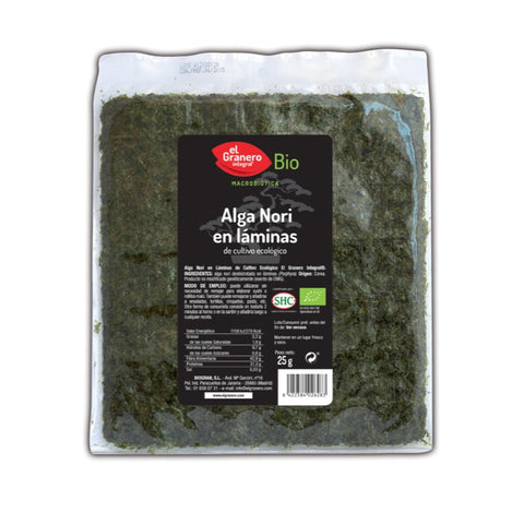 Comprar online ALGA NORI EN LAMINAS BIO 25 gr de EL GRANERO INTEGRAL. Imagen 1
