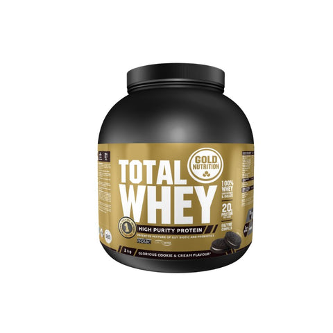 Comprar online TOTAL WHEY COOKIES & CREAM -2 KG de GOLD NUTRION. Imagen 1
